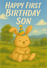 Happy 1st birthday Son